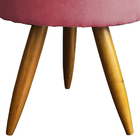 Puff Decorativo Redondo Para Sala Quarto Penteadeira Pé Palit