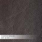 Puff Decorativo Redondo Pés Metal Couro Marrom Brilho - Gran