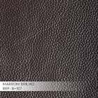 Puff Decorativo Redondo Pés Palito Couro Marrom Brilho - Gran