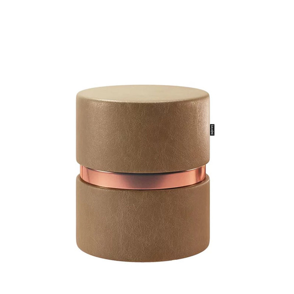 Puff Decorativo Redondo Porto Luxo  - Salaone - Courissimo Ca