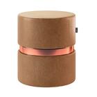 Puff Decorativo Redondo Porto Luxo  - Salaone - Courissimo Ca