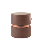 Puff Decorativo Redondo Porto Luxo  - Salaone - Courissimo Ca