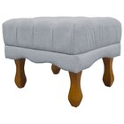 Puff Decorativo Retangular Boucle Capitone Duque Rose