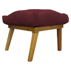 Puff Decorativo Retangular Para Sala Quarto Penteadeira Marty