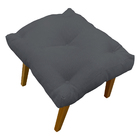 Puff Decorativo Retangular Para Sala Quarto Penteadeira Marty