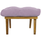 Puff Decorativo Retangular Para Sala Quarto Penteadeira Marty