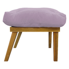 Puff Decorativo Retangular Para Sala Quarto Penteadeira Marty