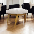 Puff Decorativo Retangular Para Sala Quarto Penteadeira Marty