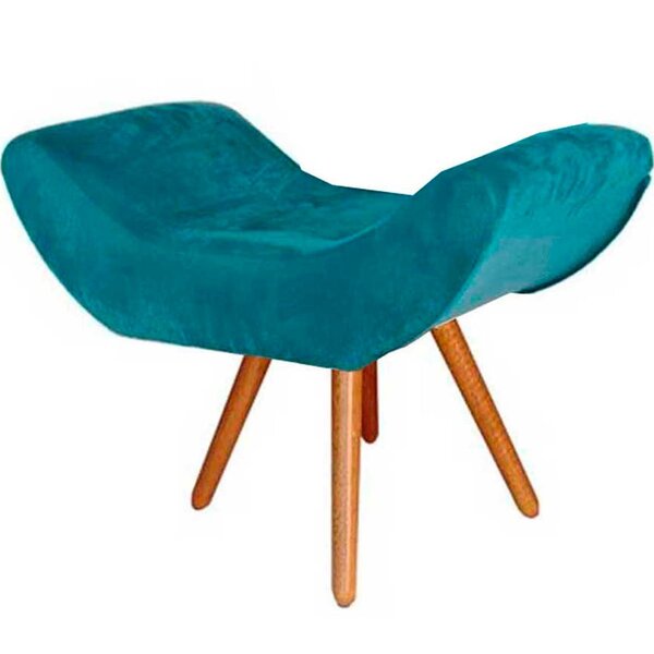 Puff Decorativo Retangular Sala De Estar Arezzo Pés Palito Su