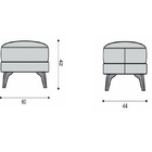 Puff Decorativo Rosé Em Veludo Artêmio
