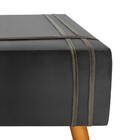 Puff Decorativo Royal Veludo Com Fita Castor Star Confort