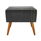 Puff Decorativo Royal Veludo Com Fita Castor Star Confort