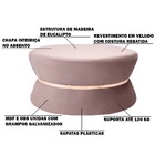 Puff Decorativo Sala De Estar 95cm Dhaka Veludo Rosê G15 - Gr