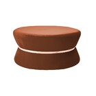 Puff Decorativo Sala De Estar 95cm Dhaka Veludo Telha G15 - G