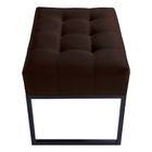 Puff Decorativo Sala De Estar Agnes 60x44cm Com Base De Ferro