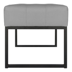 Puff Decorativo Sala De Estar Agnes 60x44cm Com Base De Ferro