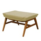 Puff Decorativo Sala De Estar Annecy  Linho Bege - Gran Belo