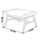 Puff Decorativo Sala De Estar Annecy  Linho Bege - Gran Belo