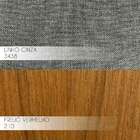 Puff Decorativo Sala De Estar Annecy Linho Cinza - Gran Belo