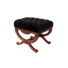 Puff Decorativo Sala De Estar Arsenal Veludo Preto G71 - Gran