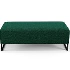 Puff Decorativo Sala De Estar Bali W01 Base Ferro 120x50 Cm B