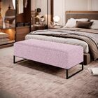 Puff Decorativo Sala De Estar Bali W01 Base Ferro 120x50 Cm B