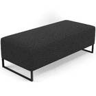 Puff Decorativo Sala De Estar Bali W01 Base Ferro 120x50 Cm B