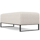 Puff Decorativo Sala De Estar Bali W01 Base Ferro 120x50 Cm B