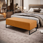 Puff Decorativo Sala De Estar Bali W01 Base Ferro 120x50 Cm C