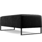 Puff Decorativo Sala De Estar Bali W01 Base Ferro 120x50 Cm C