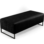 Puff Decorativo Sala De Estar Bali W01 Base Ferro 120x50 Cm C