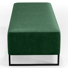 Puff Decorativo Sala De Estar Bali W01 Base Ferro 120x50 Cm F