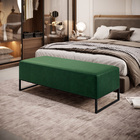 Puff Decorativo Sala De Estar Bali W01 Base Ferro 120x50 Cm F