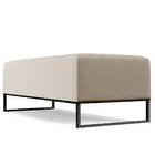 Puff Decorativo Sala De Estar Bali W01 Base Ferro 120x50 Cm L