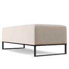 Puff Decorativo Sala De Estar Bali W01 Base Ferro 120x50 Cm L