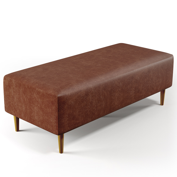 Puff Decorativo Sala De Estar Bali W01 Pés Palito 120x50 Cm C