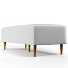 Puff Decorativo Sala De Estar Bali W01 Pés Palito 120x50 Cm C