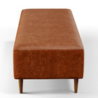 Puff Decorativo Sala De Estar Bali W01 Pés Palito 120x50 Cm C