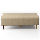 Puff Decorativo Sala De Estar Bali W01 Pés Palito 120x50 Cm L