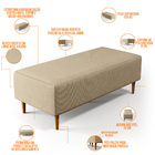 Puff Decorativo Sala De Estar Bali W01 Pés Palito 120x50 Cm L