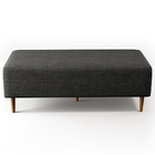 Puff Decorativo Sala De Estar Bali W01 Pés Palito 120x50 Cm L