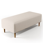 Puff Decorativo Sala De Estar Bali W01 Pés Palito 120x50 Cm L