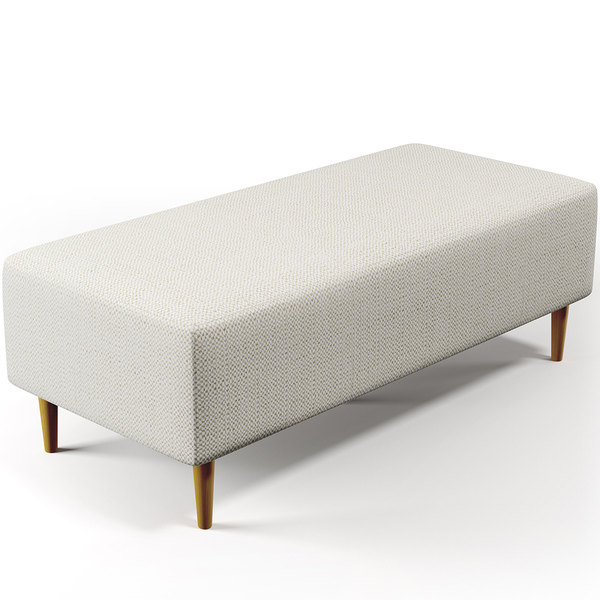 Puff Decorativo Sala De Estar Bali W01 Pés Palito 120x50 Cm L