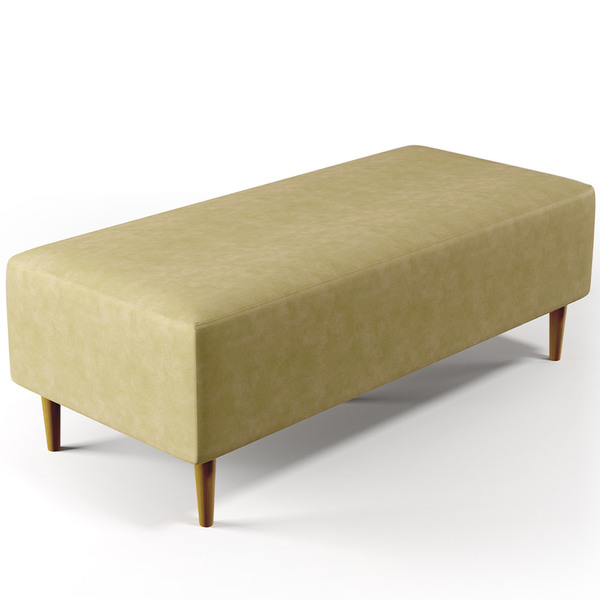 Puff Decorativo Sala De Estar Bali W01 Pés Palito 120x50cm Co