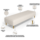 Puff Decorativo Sala De Estar Bali W01 Pés Palito 170x60cm Li