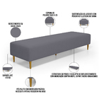 Puff Decorativo Sala De Estar Bali W01 Pés Palito 170x60cm Su