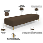 Puff Decorativo Sala De Estar Bali W01 Pés Palito 190x60cm Su