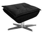 Puff Decorativo Sala De Estar Base Giratória Cromada Opla Sue