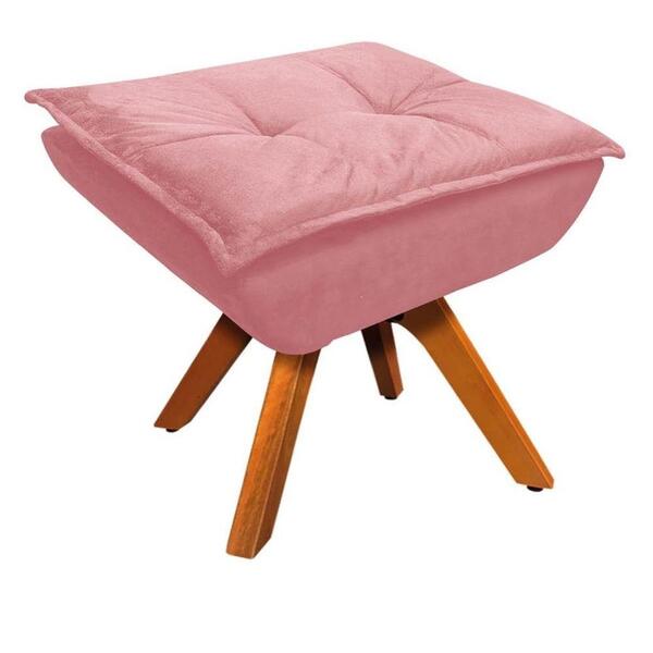 Puff Decorativo Sala De Estar Base Giratória Giromad Opla Sue