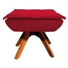 Puff Decorativo Sala De Estar Base Giratória Giromad Opla Sue